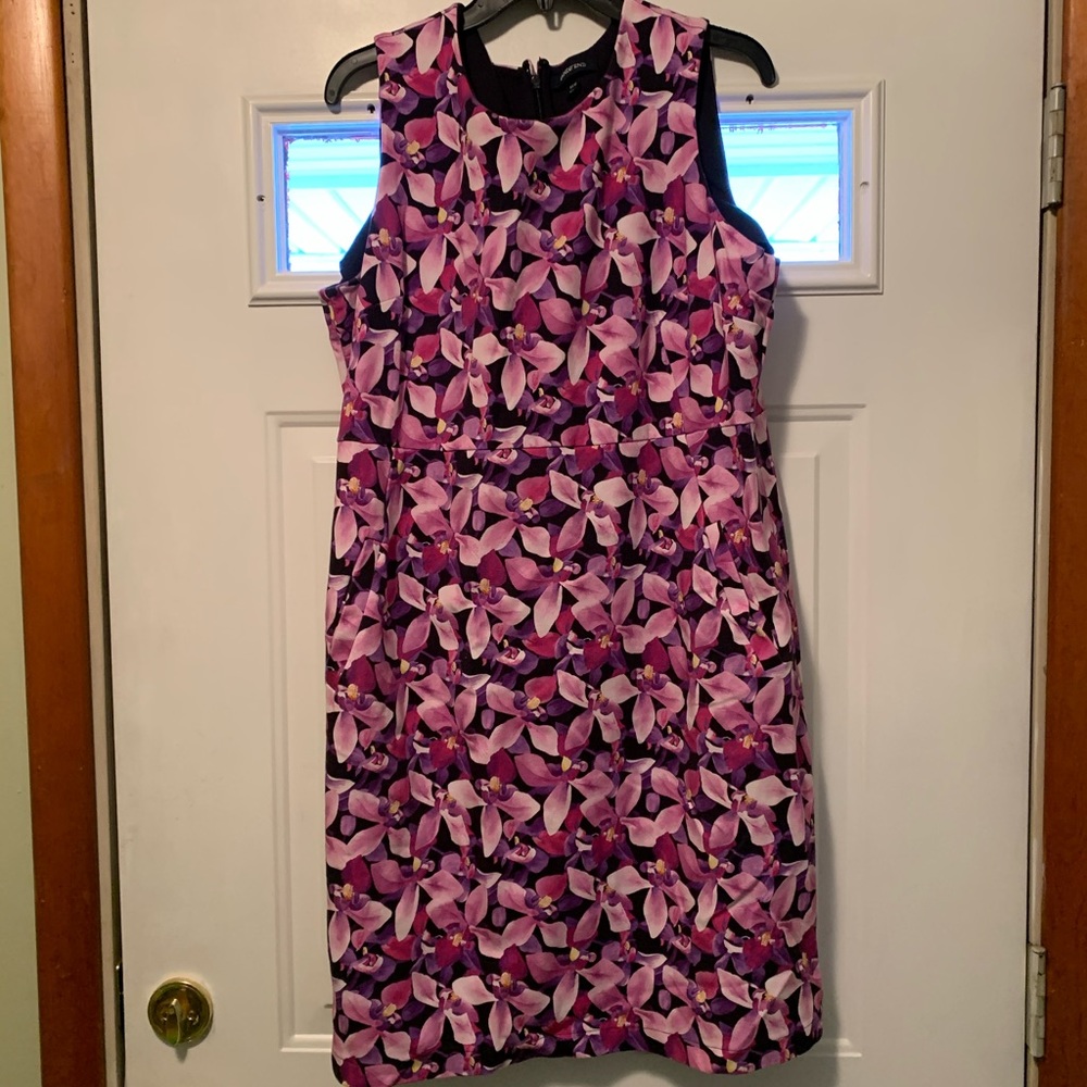 18W Lands End Floral Dress with Pockets